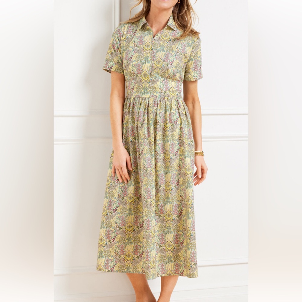 NWT Talbots floral midi dress size 6P